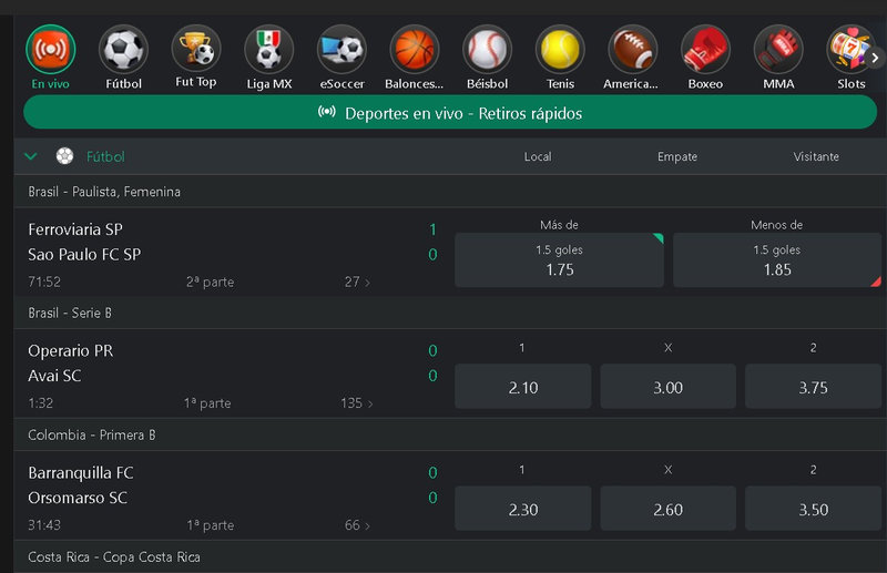 bonos y promociones BetMexico