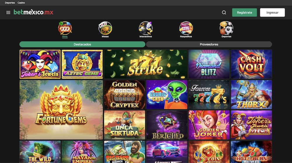 proveedores de juegos de bet mexico